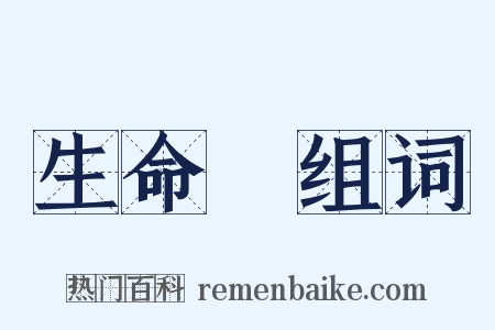 生命觀组词是什么意思的图片